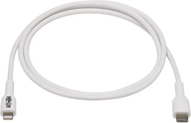 Alt view image 2 of 5 - USB-C to Lightning Sync/Charge Cable (M/M), MFi Certified, White, 1 m (3.3 ft.)