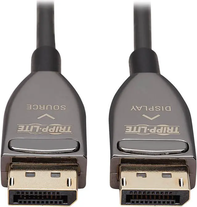 Main image of Tripp Lite P580F3-15M-8K6 Black DisplayPort Active Optical Cable (AOC) - UHD 8K 60 Hz, HDR, CL3 Rated, 15 m (49 ft.) Male to Male
