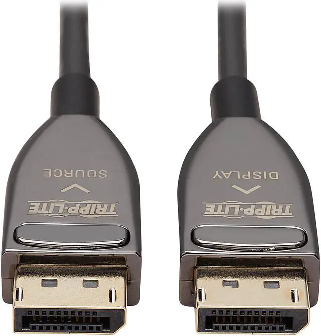Main image of Tripp Lite P580F3-25M-8K6 Black DisplayPort Active Optical Cable (AOC) - UHD 8K 60 Hz, HDR, CL3 Rated, 25 m (82 ft.) Male to Male