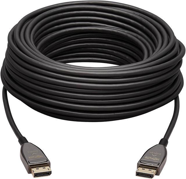 Active Optical DisplayPort 1.4 Cable, 8K HDR, In Wall Rated, 30 m (98 ft.)