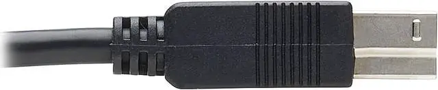 Alt view image 6 of 6 - Tripp Lite U328F-15M Black USB 3.2 Gen 1 Plenum-Rated Fiber Active Optical Cable (AOC) - A/B M/M, 15 m