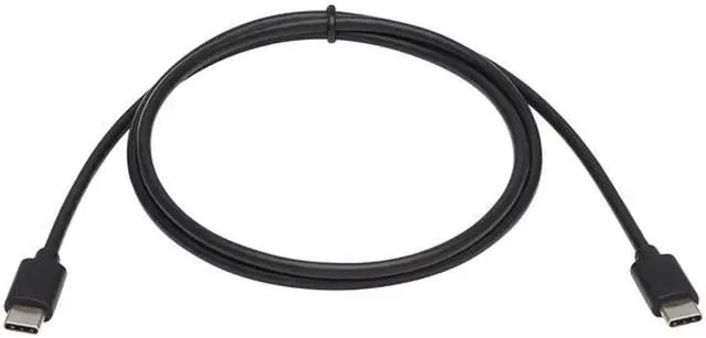 Alt view image 2 of 5 - USB-C Cable (M/M) - USB 2.0, Thunderbolt 3, 60W PD Charging, Black, 3 ft. (0.9 m)