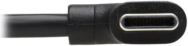 Alt view image 4 of 5 - USB-C Cable (M/M) - USB 2.0, Thunderbolt 3, 60W PD Charging, Right-Angle Plug, Black, 1 m (3.3 ft.)