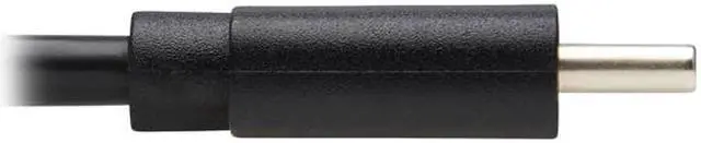 Alt view image 5 of 5 - USB-C Cable (M/M) - USB 2.0, Thunderbolt 3, 60W PD Charging, Right-Angle Plug, Black, 1 m (3.3 ft.)