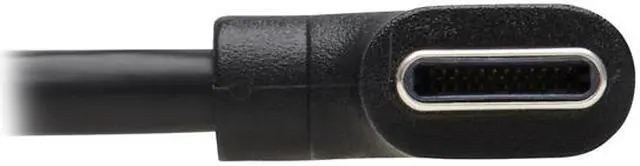 Alt view image 4 of 5 - USB-C Cable (M/M) - USB 2.0, Thunderbolt 3, 60W PD Charging, Right-Angle Plug, Black, 2 m (6.6 ft.)