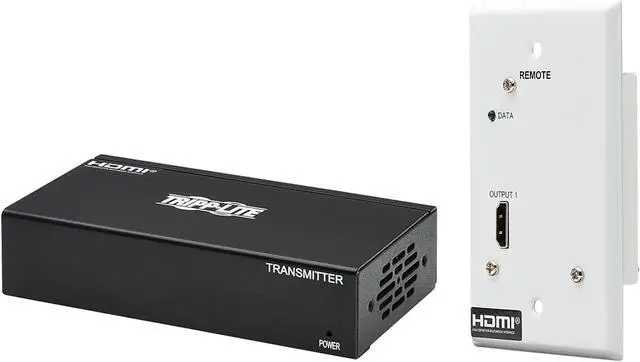 Alt view image 4 of 10 - DisplayPort to HDMI Over Cat6 Extender Kit w Wall Plate Receiver