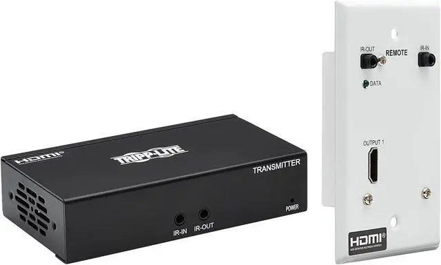 Main image of HDMI Over Cat6 Extender Kit w Wall Plate Receiver 4K60Hz HDR PoC