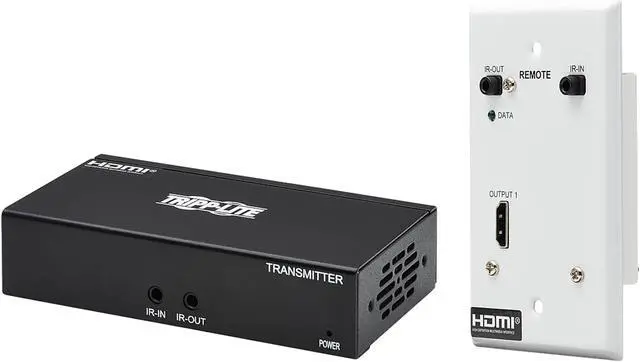 Alt view image 4 of 10 - HDMI Over Cat6 Extender Kit w Wall Plate Receiver 4K60Hz HDR PoC