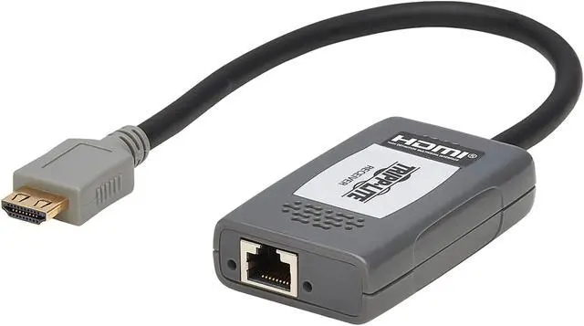 Alt view image 3 of 8 - HDMI Over Cat6 Receiver Pigtail 1-Port 4K60Hz HDR 4:4:4 PoC TAA