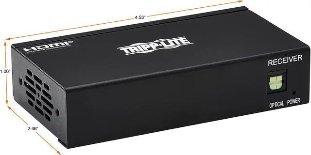 Alt view image 2 of 10 - HDMI Over Cat6 Receiver 4K60Hz HDR 4:4:4 PoC HDCP 2.2 230ft TAA