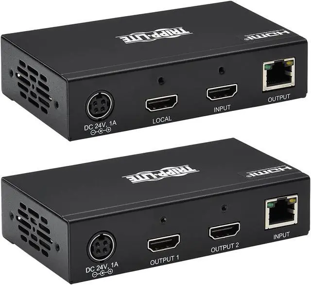 Alt view image 2 of 10 - HDMI Over Cat6 Extender Kit Transmitter/Receiver 4K60Hz HDR PoC