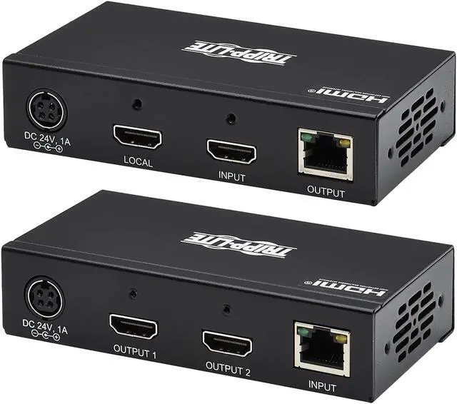Alt view image 5 of 10 - HDMI Over Cat6 Extender Kit Transmitter/Receiver 4K60Hz HDR PoC