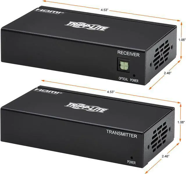 Alt view image 4 of 10 - HDMI Over Cat6 Extender Kit Transmitter/Receiver 4K60Hz HDR PoC