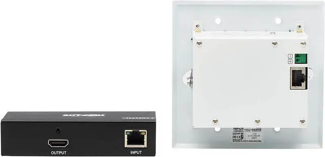 Alt view image 6 of 10 - HDMI Over Cat6 Extender Switch Kit 4-Port Wall Plate/Box 4K PoC
