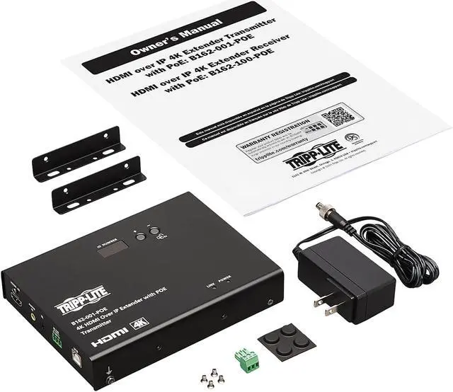 Alt view image 7 of 8 - HDMI Over IP Extender Transmitter 4K 4:4:4 PoE 328ft 100M