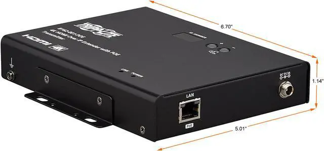Alt view image 3 of 8 - HDMI Over IP Extender Transmitter 4K 4:4:4 PoE 328ft 100M