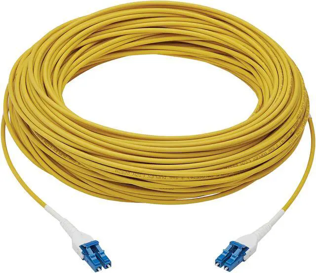 Alt view image 2 of 4 - Fiber Cable 100G SMF Duplex 9/125 OS2 LC/LC Armored Yellow 50M