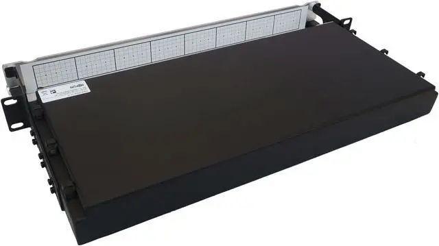 Alt view image 2 of 5 - Preloaded Fiber Panel 2x 24F MTP/MPO to 12x LC F/M OM4 MMF 10M