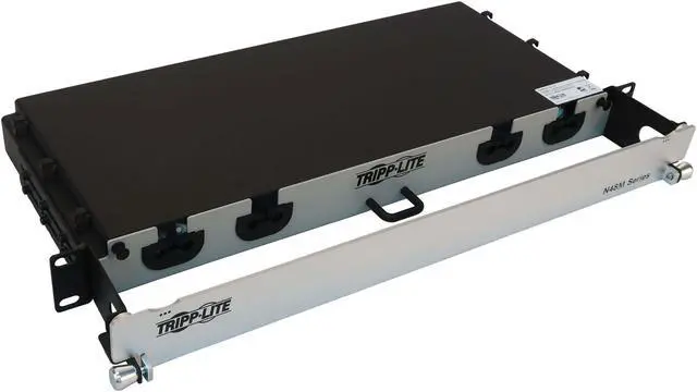 Main image of Preloaded Fiber Panel 1U 4x 8x LC/LC M/M 16F Trunk OM4 MMF 10M