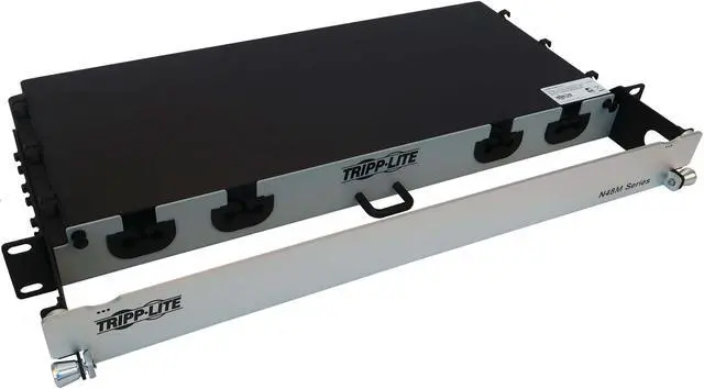 Main image of Preloaded Fiber Panel 1U 4x12F MTP/MPO-PC 4x LC F/M OM4 MMF 10M