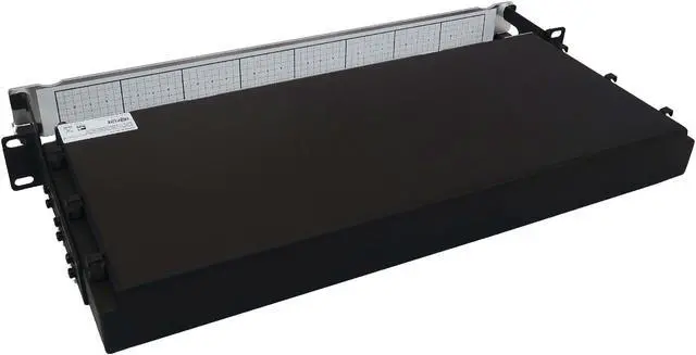 Alt view image 2 of 8 - Preloaded Fiber Panel 1U 6x 4x LC/LC M/M 8F Trunk OM4 MMF 10M