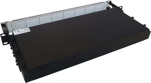 Alt view image 2 of 8 - Preloaded Fiber Panel 1U 2x 12x LC/LC M/M 24F Trunk OS2 SMF 20M