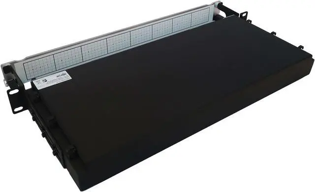 Alt view image 2 of 8 - Preloaded Fiber Panel 1U 2x 3x8F MTP/MPO-APC F/F OS2 SMF 20M