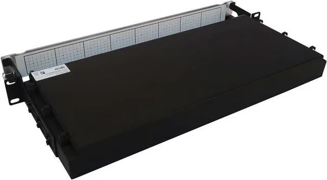 Alt view image 2 of 8 - Preloaded Fiber Panel 2x12F MTP/MPO-APC to 4xLC F/M OS2 SMF 20M