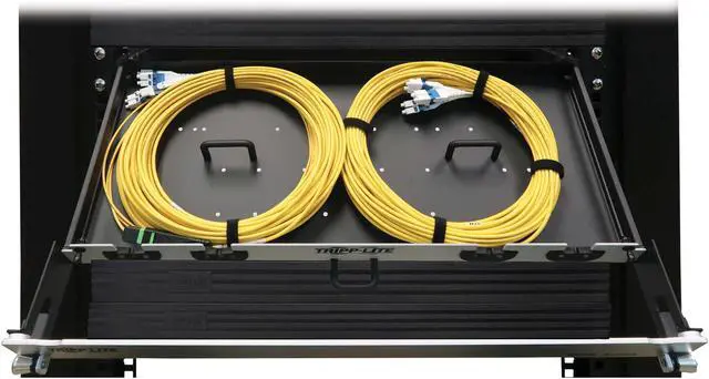 Alt view image 5 of 8 - Preloaded Fiber Panel 2x12F MTP/MPO-APC to 4xLC F/M OS2 SMF 20M