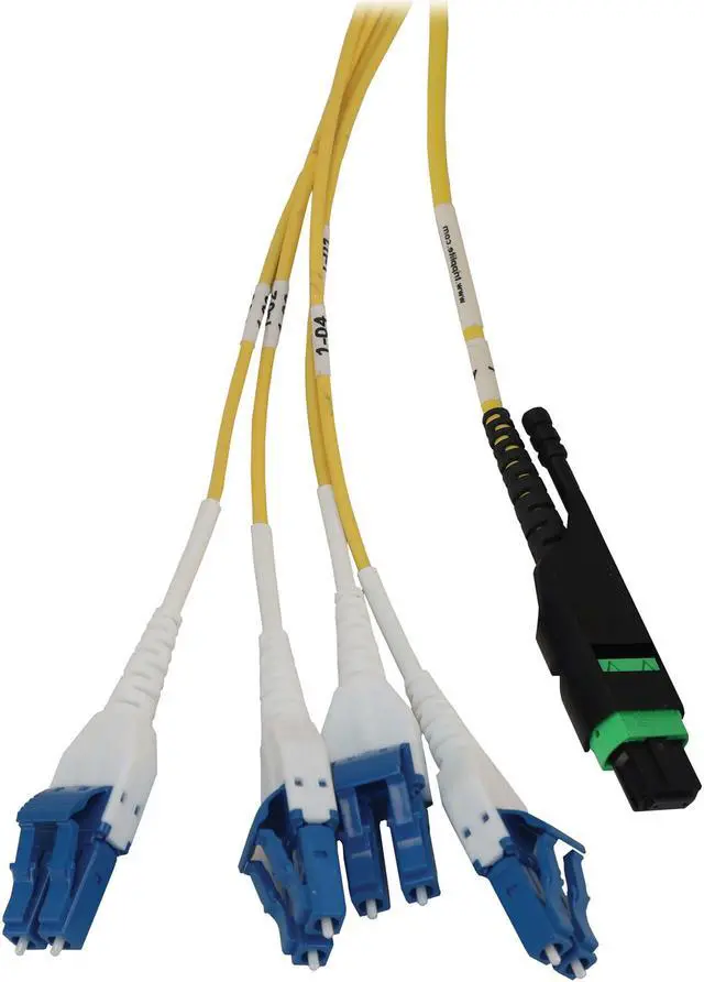 Alt view image 8 of 8 - Preloaded Fiber Panel 2x12F MTP/MPO-APC to 4xLC F/M OS2 SMF 20M