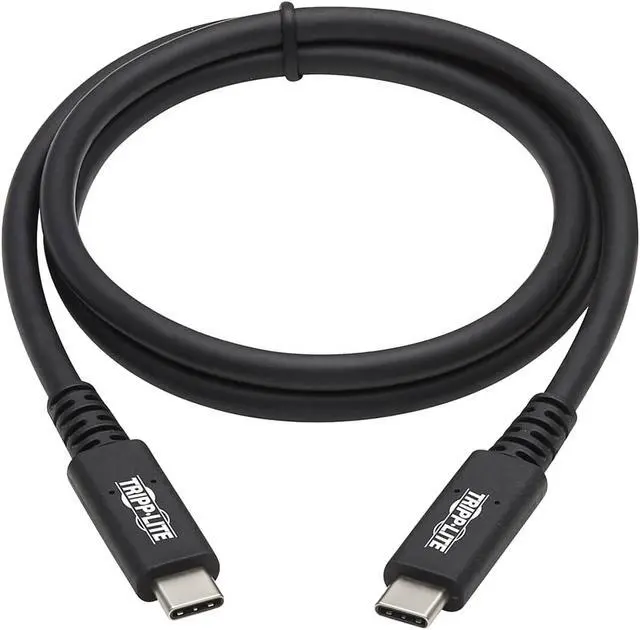 Alt view image 2 of 4 - USB4 Cable USB C 8K60Hz 100W Charging USB Type C M/M Black 31in