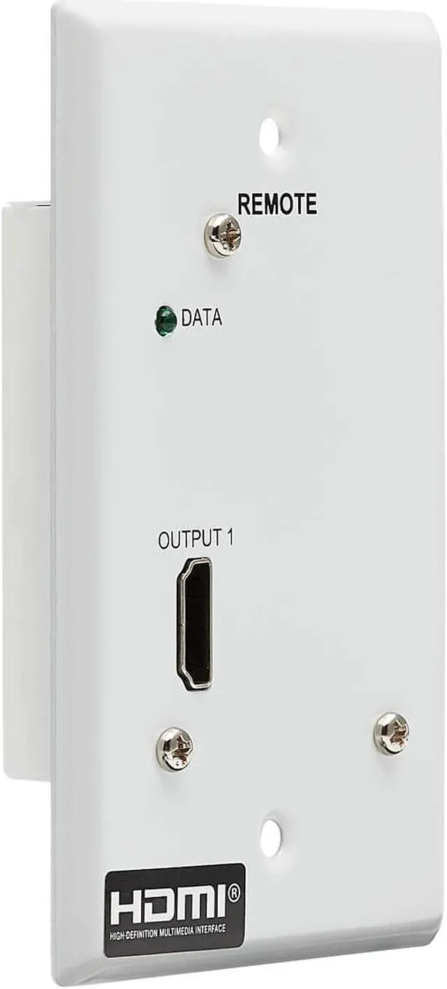 Main image of HDMI Over Cat6 Receiver 1-Port Wall Plate 4K 60Hz HDR 4:4:4 PoC
