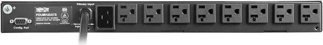 Alt view image 2 of 7 - Tripp Lite PDU ATS / Metered 120V 1.92kW 20A 16 5-15/20R Dual L5-20P 1URM