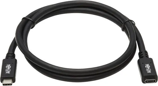 Alt view image 2 of 5 - USB C Extension Cable USB 3.2 Gen 1 60W PD Charging TB3 M/F 3ft