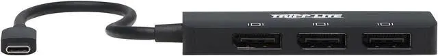 Alt view image 2 of 8 - Tripp Lite USB C Adapter Triple Display 4K 60Hz DisplayPort 8K HDR 4:4:4