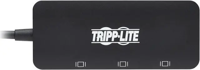 Alt view image 3 of 8 - Tripp Lite USB C Adapter Triple Display 4K 60Hz DisplayPort 8K HDR 4:4:4