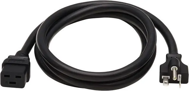 Alt view image 2 of 5 - Tripp Lite Power Cord C19 to NEMA 5-20P Heavy Duty 20A 125V 12AWG Black 6ft