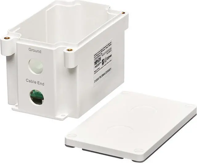 Alt view image 8 of 8 - TRIPP LITE B110-SP-CAT-OD2 Outdoor In-Line PoE Surge Protector Cat5e/6 110 Punch Down IP68