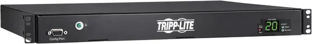 Main image of Tripp Lite PDUMH20HVATS Switched, Metered 200; 208; 220; 230; 240 20A 12 ft PDU ATS/Metered 200-240V 8 C13 2 C19 Dual C20 12ft Cords 1URM