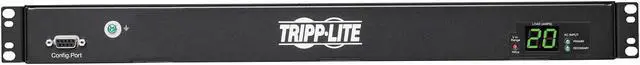 Alt view image 2 of 5 - Tripp Lite PDUMH20HVATS Switched, Metered 200; 208; 220; 230; 240 20A 12 ft PDU ATS/Metered 200-240V 8 C13 2 C19 Dual C20 12ft Cords 1URM