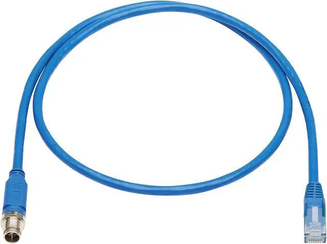 Alt view image 2 of 5 - TRIPP LITE Ethernet Cable M12 XCode Cat6 1G UTP CMR-LP PoE M12 RJ45 M/M 3M