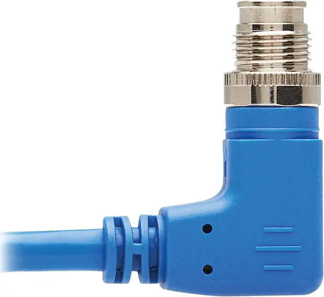 Alt view image 5 of 6 - TRIPP LITE Ethernet Cable M12 XCode Cat6 1G UTP Right-Angle M12 RJ45 MM 10M