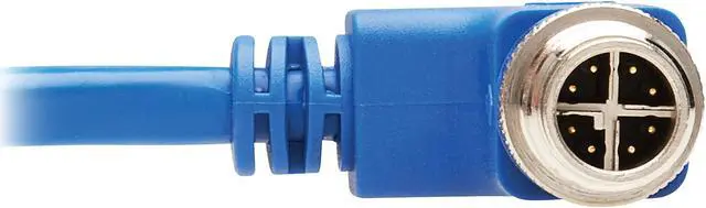 Alt view image 6 of 6 - TRIPP LITE Ethernet Cable M12 XCode Cat6 1G UTP Right-Angle M12 RJ45 MM 10M
