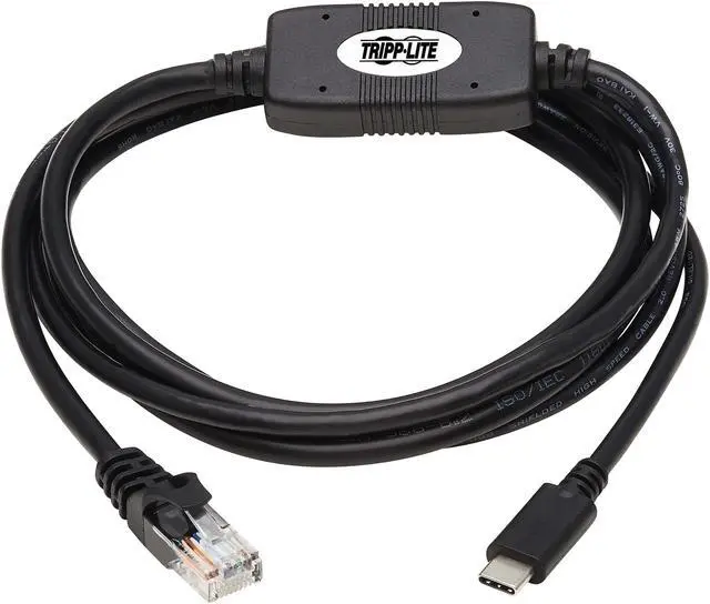 Alt view image 2 of 5 - Tripp Lite USB C to RJ45 Serial Rollover Cable Cisco Compatible M/M 6ft