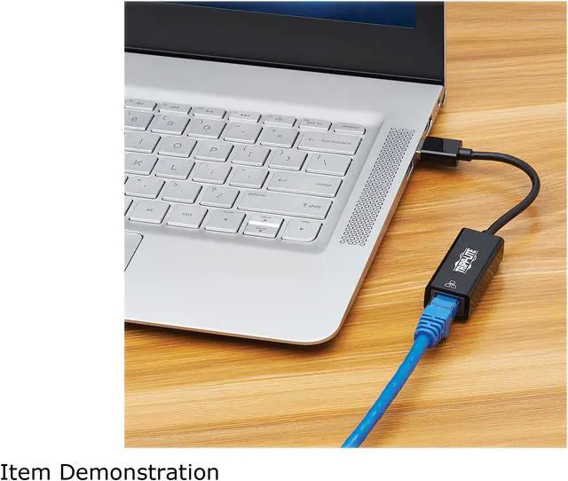 Alt view image 7 of 8 - Tripp Lite USB C USB-A to RJ45 Gigabit Ethernet Network Adapter 2xM/F Black