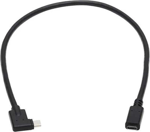 Alt view image 2 of 6 - Tripp Lite USB C Extension Cable 3.2 Gen 2 60W Charging Right-Angle MF 20in