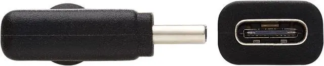 Alt view image 3 of 6 - Tripp Lite USB C Extension Cable 3.2 Gen 2 60W Charging Right-Angle MF 20in