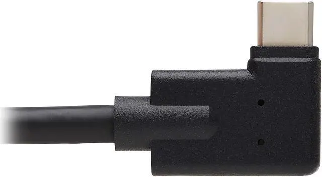 Alt view image 4 of 6 - Tripp Lite USB C Extension Cable 3.2 Gen 2 60W Charging Right-Angle MF 20in