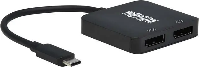 Main image of Tripp Lite USB C Adapter Dual-Display 4K60Hz DisplayPort 8K HDR 4:4:4 Black
