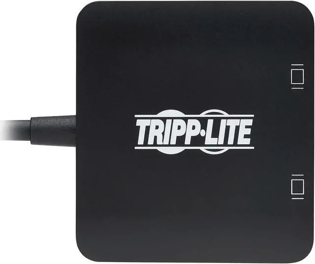 Alt view image 3 of 8 - Tripp Lite USB C Adapter Dual-Display 4K60Hz DisplayPort 8K HDR 4:4:4 Black